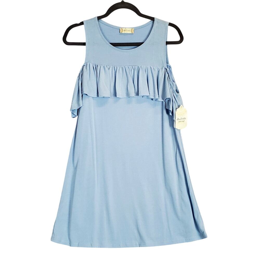 Altar'd State Sleeveless Baby Blue Tank Dress S Soft Whimsy Coastal Cottage NWT